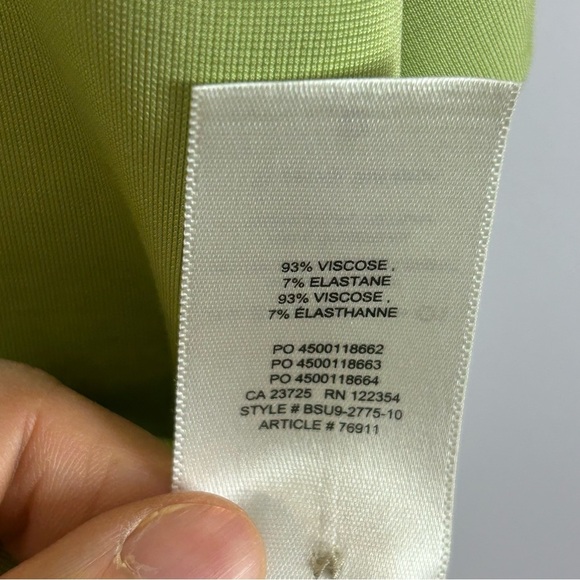 Babaton Oversized Light Green Bowling Style Shirt Size Small - Picture 11 of 12